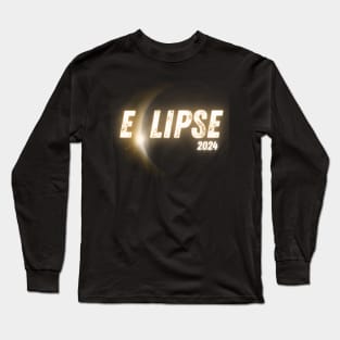 America Totality 04 08 24 Total Solar Eclipse 2024 Long Sleeve T-Shirt